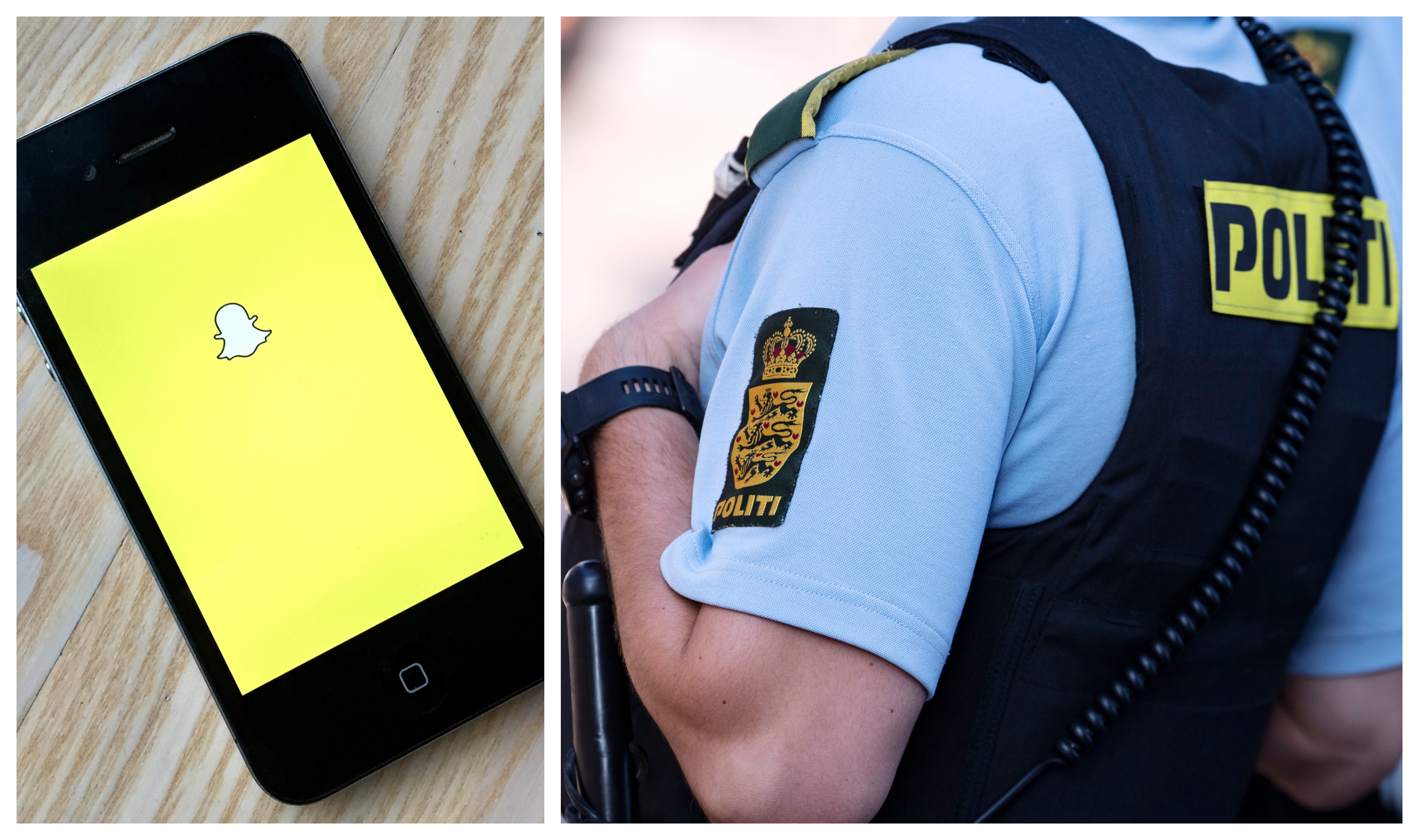 Polisen, Danmark, Snapchat